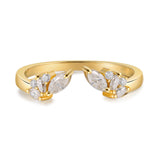 Natural Moissanite Ring 18K Gold