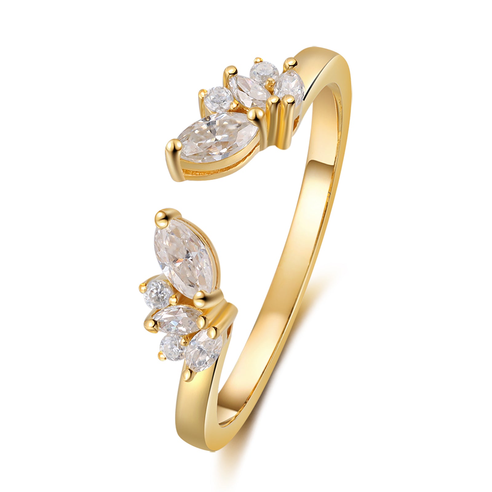 Bague Moissanite Naturelle Or 18K