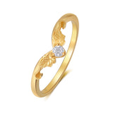 Natural Black Rutilated Quartz Ring 18K Gold