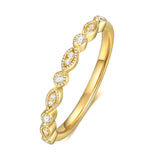 Natural Morganite Ring Set 18K Gold