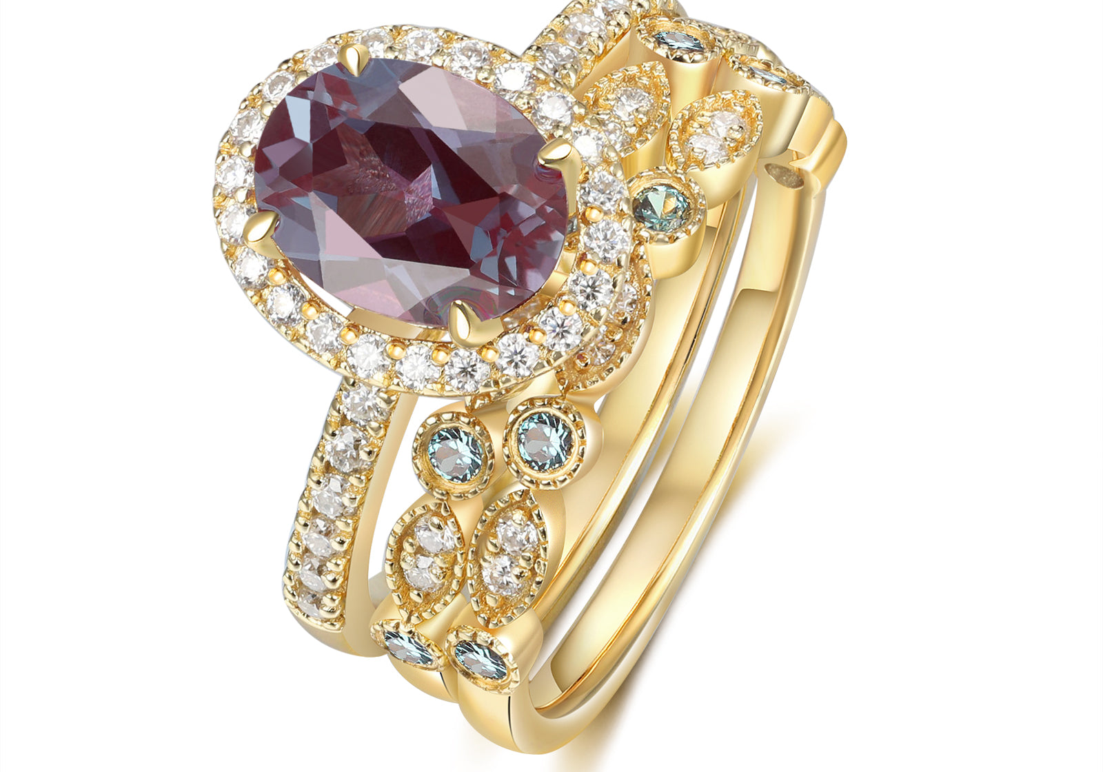 Alexandrite Ring 18K Gold