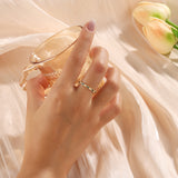 Green Moissanite baguette Ring
