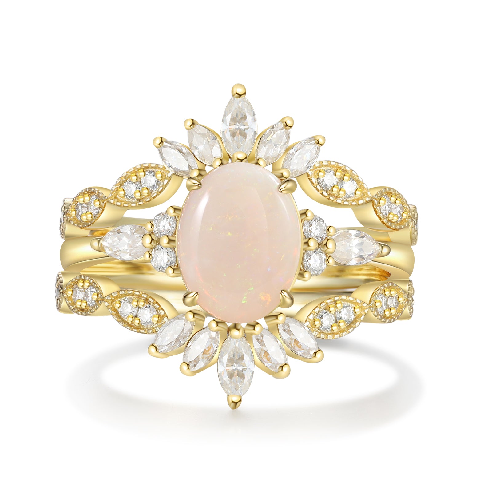 Natural Opal Ring18K Gold