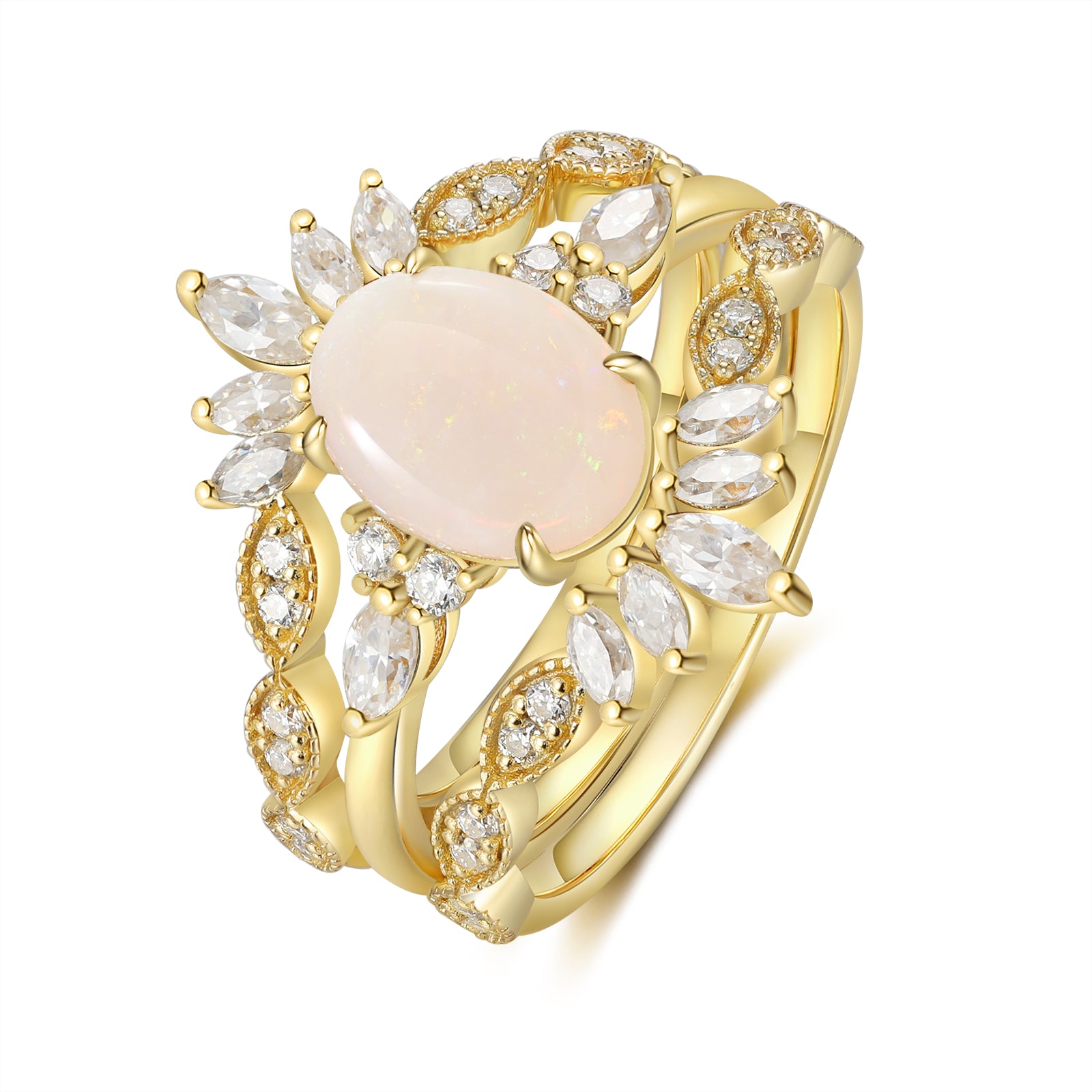 Natural Opal Ring18K Gold
