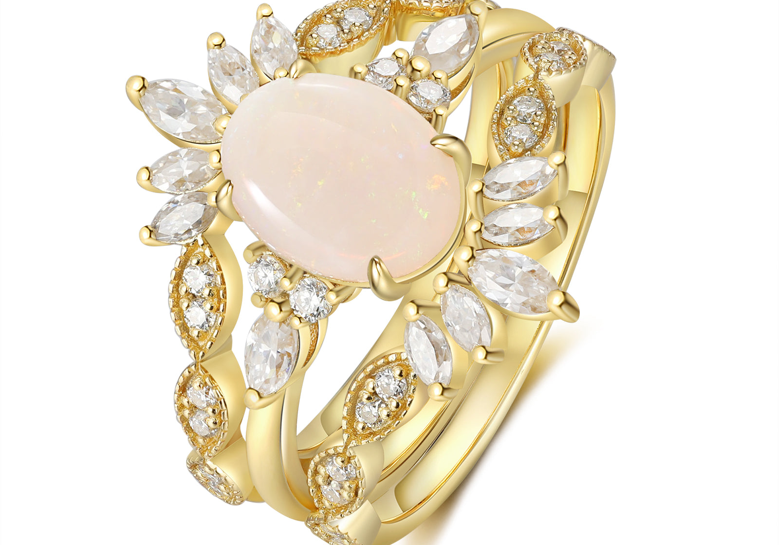 Natural Opal Ring18K Gold