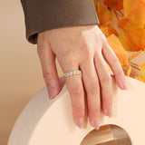 Princess Cut moissanite Ring 18K Gold