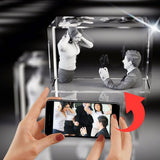 Crystal Rectangle Wide 9x6cm 1 to 3 People