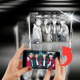 3D Crystal Large Presidential Wide 27x18cm 1 to 14 People
