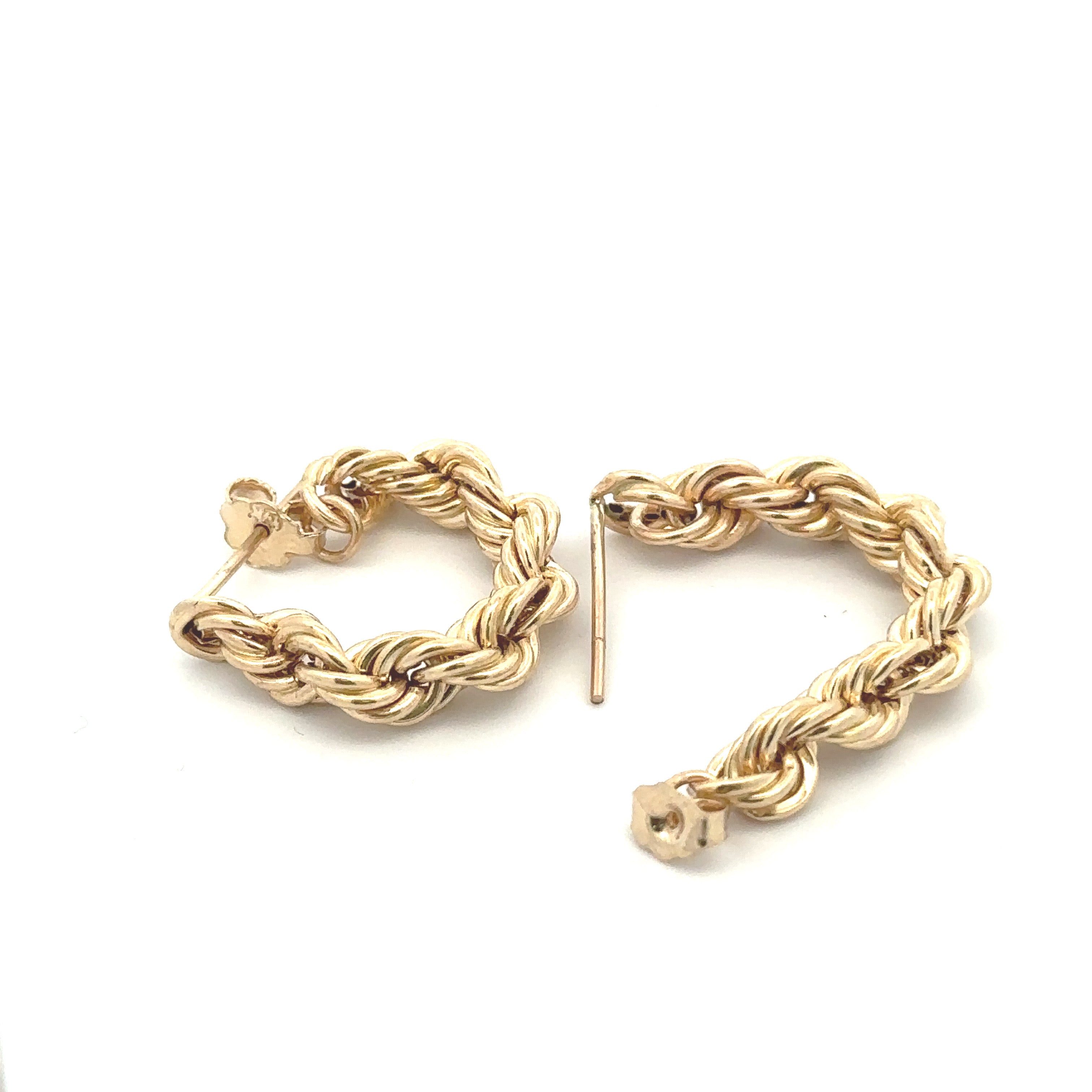 Rope Earrings 10K Gold