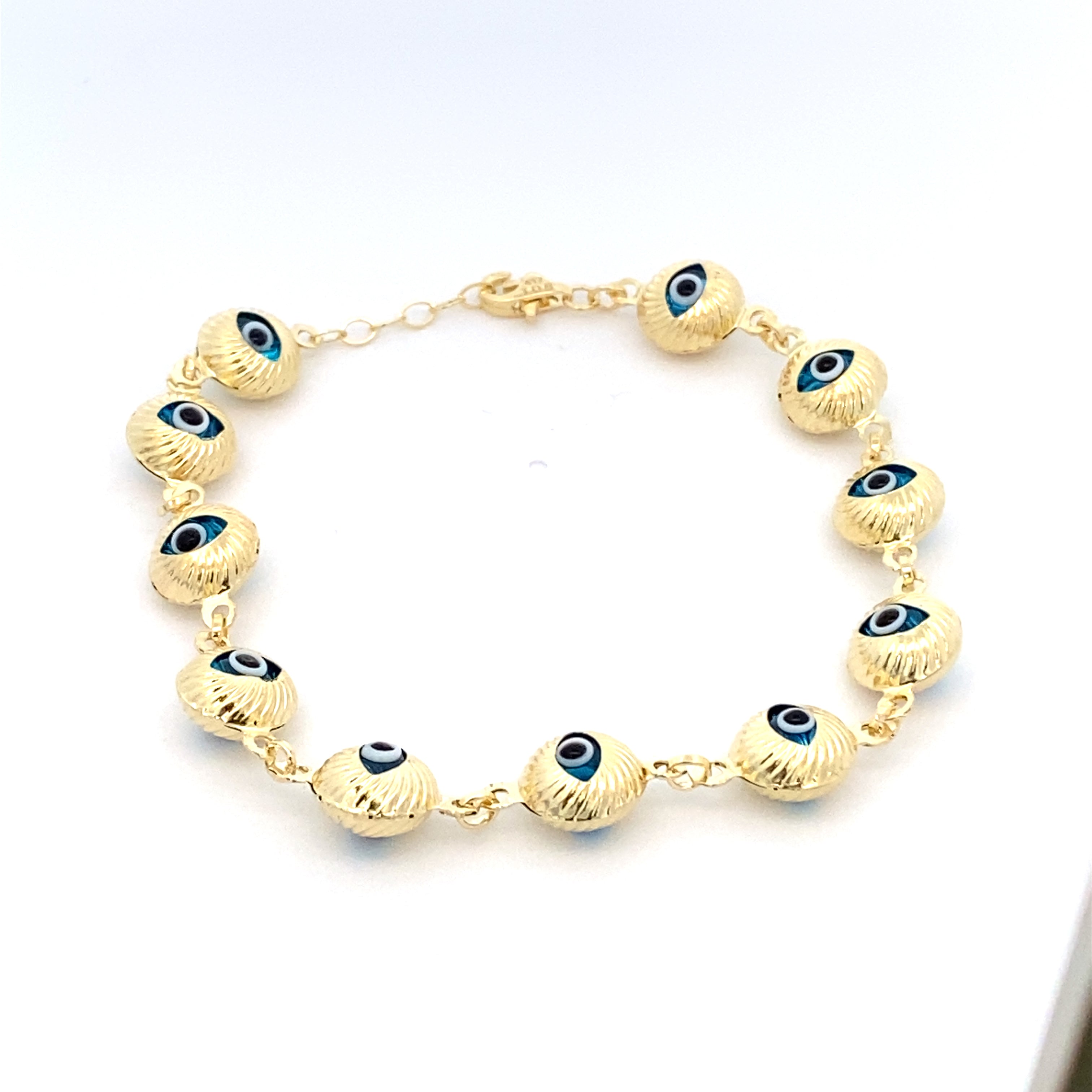 Evil Eye Goldie Bracelet 10K Gold