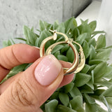 Wavy Hoop Earrings 10K Gold