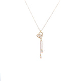Hanging Heart Necklace 14K Gold