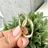 Wavy Hoop Earrings 10K Gold