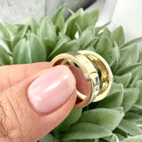 19mm Bold Hoop Earrings 10K Gold