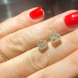 Diamond Initials Heart Shape 14K Gold