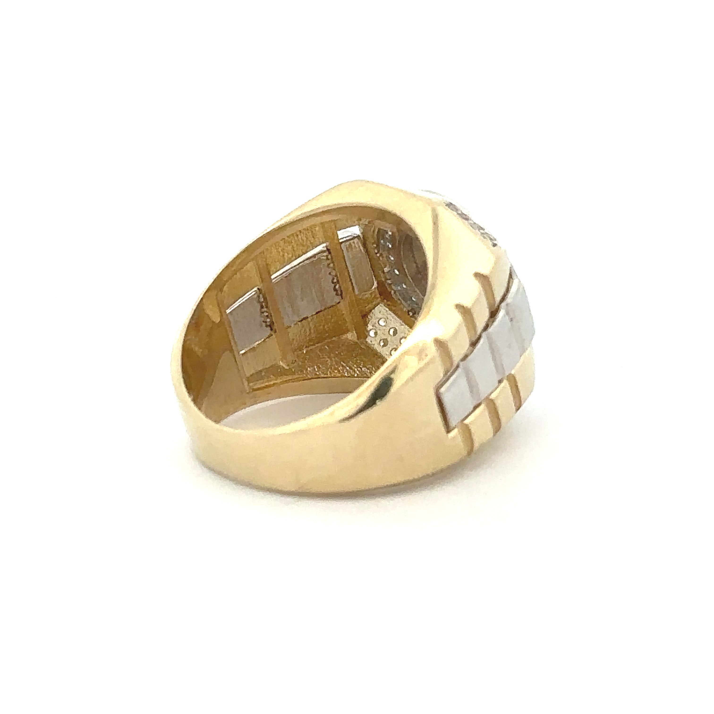 Shiny Medusa Ring 10K Gold