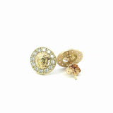 Halo Medusa Earrings 10K Gold
