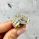 Shiny Medusa Ring 10K Gold