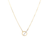 Circle Stone 18k Gold