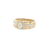 Men Ring 10K Gold oyster