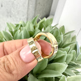 19mm Bold Hoop Earrings 10K Gold
