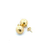 10MM Ball Earrings In 10kt Yellow Gold