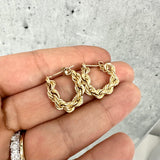 Rope Earrings 10K Gold