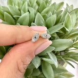 Evil Eye Diamond Stud Screw Back Earring 10K Gold 0.16ct