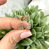Round Pinch Hoop Earrings 10K Gold