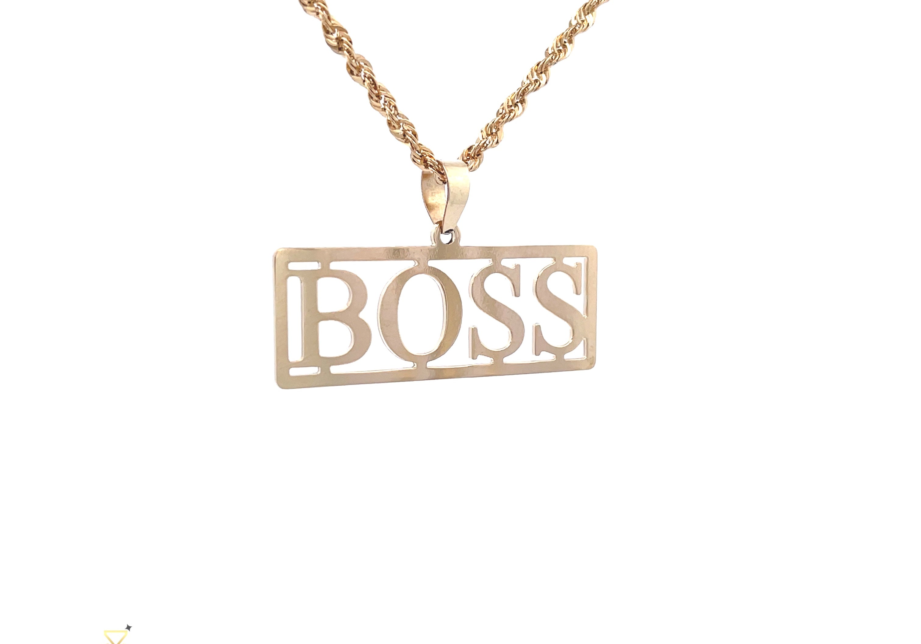BOSS Gold Pendant Gold 10k