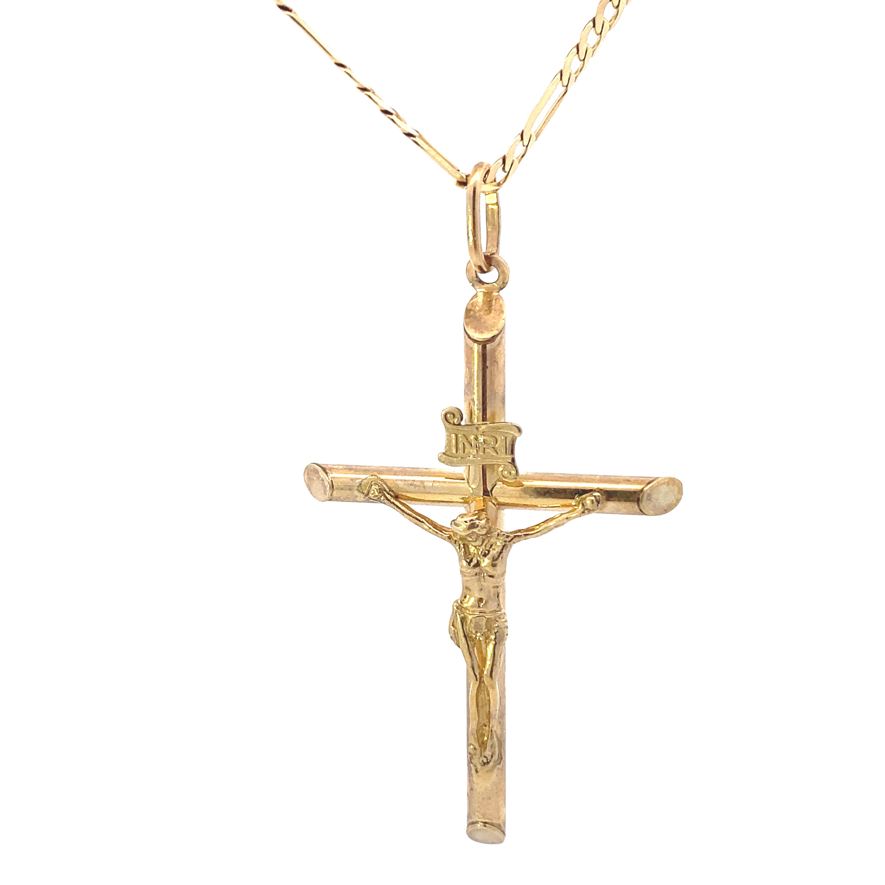 Jesus Cross Pendant 10K Gold