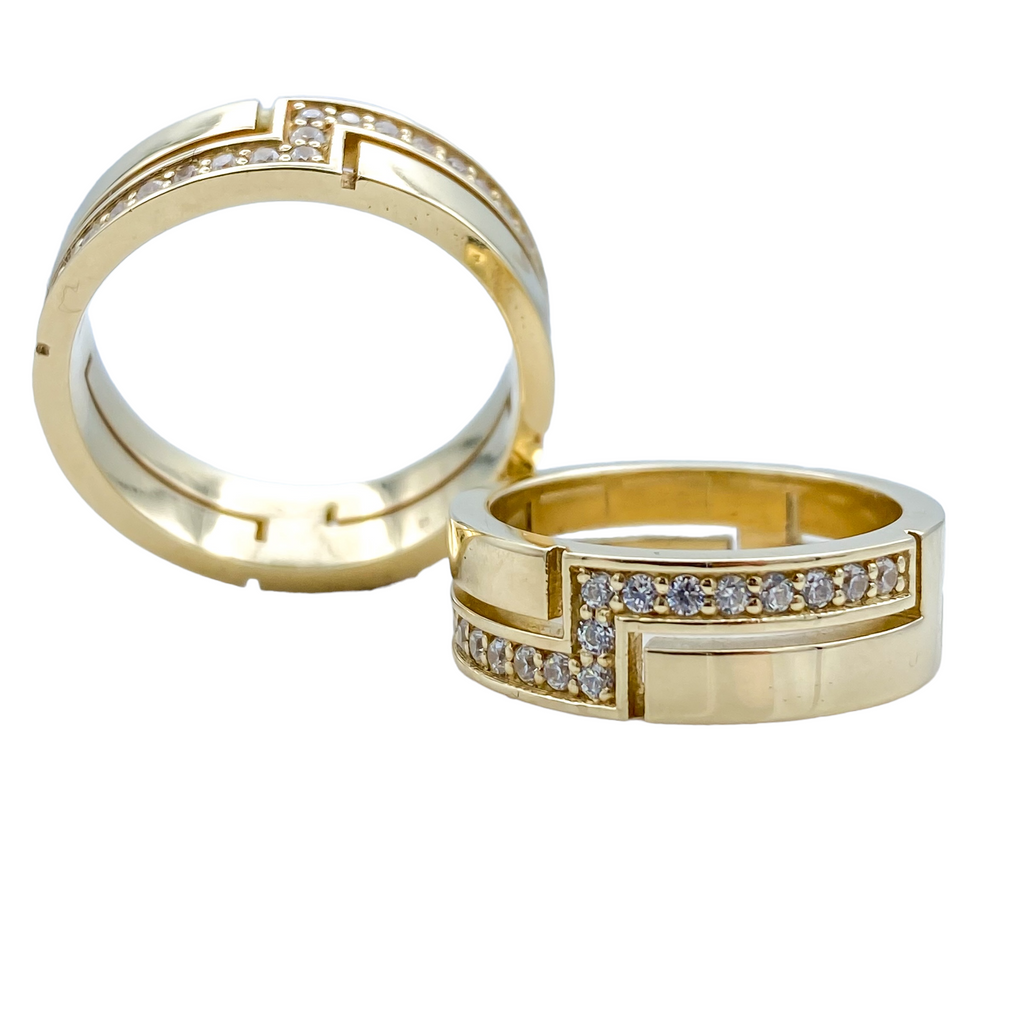 Bande de mariage chic