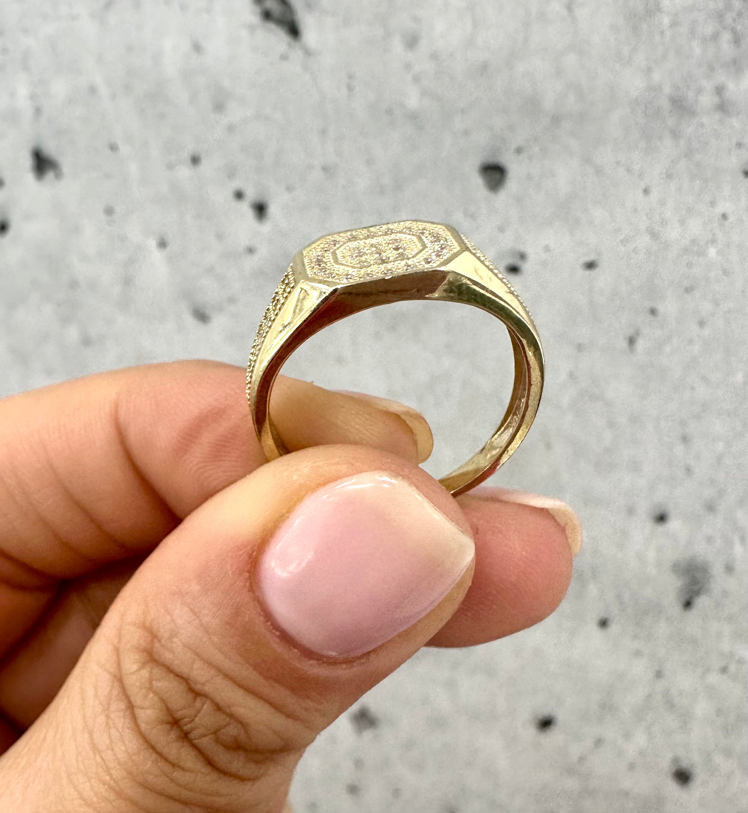 Cornered Ring 10K Gold