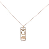3 Luck Necklace 14K Gold