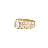 Men Ring 10K Gold oyster
