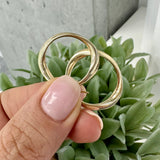 Wavy Hoop Earrings 10K Gold