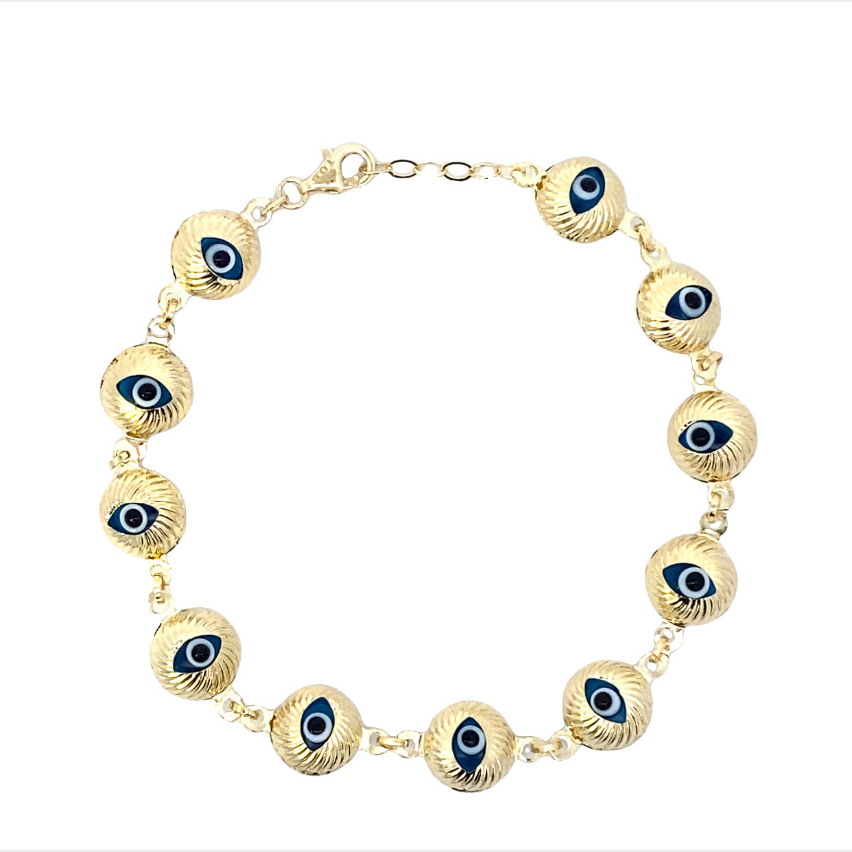 Evil Eye Goldie Bracelet 10K Gold