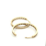 Med Round Hoop Earrings 10K Gold