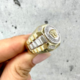 Shiny Medusa Ring 10K Gold