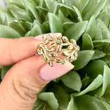 10K Gold Leaf Ring