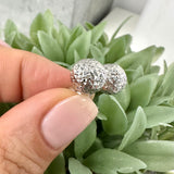 10MM Ball Earrings In 10k White Gold
