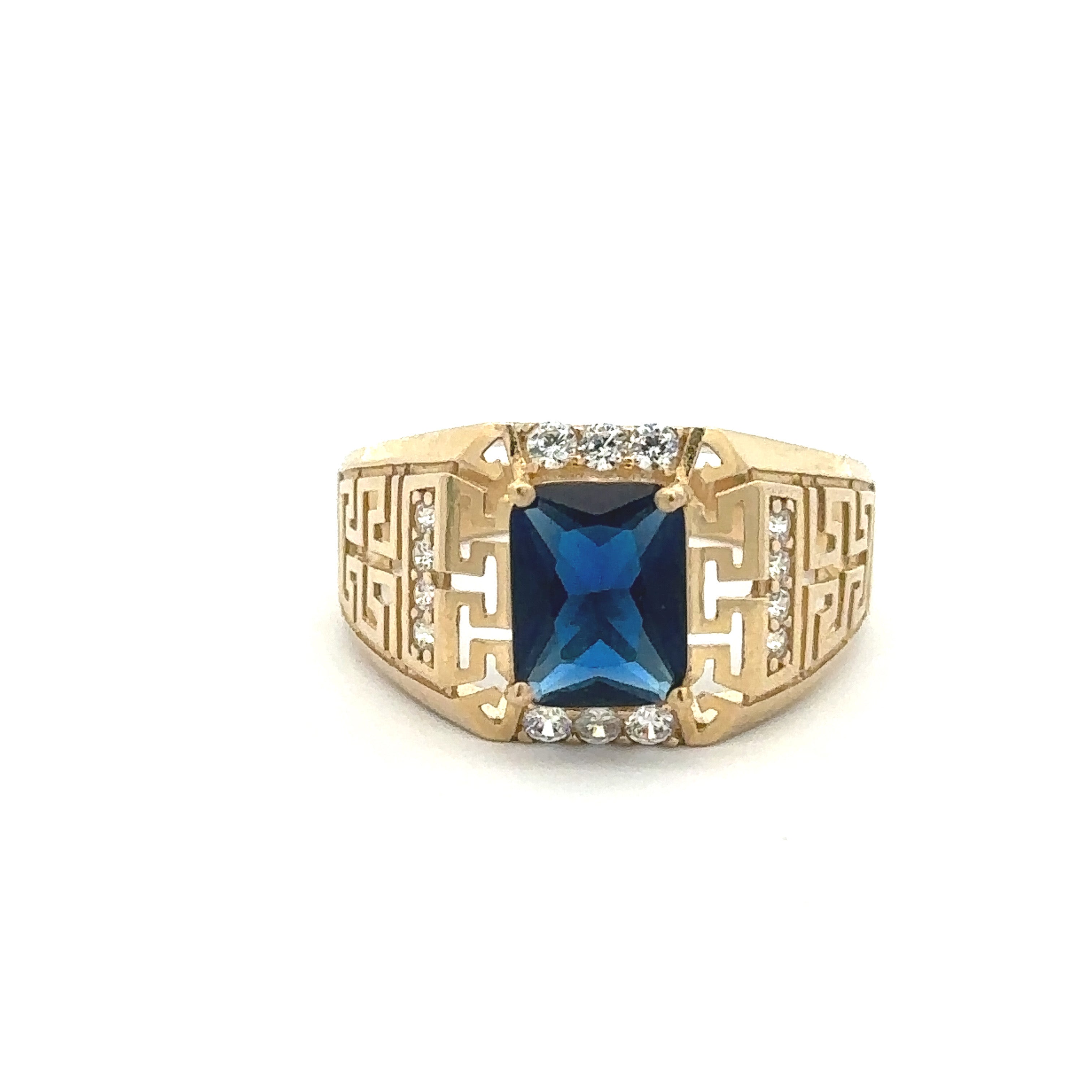 Blue Sapphire Ring 10K Gold