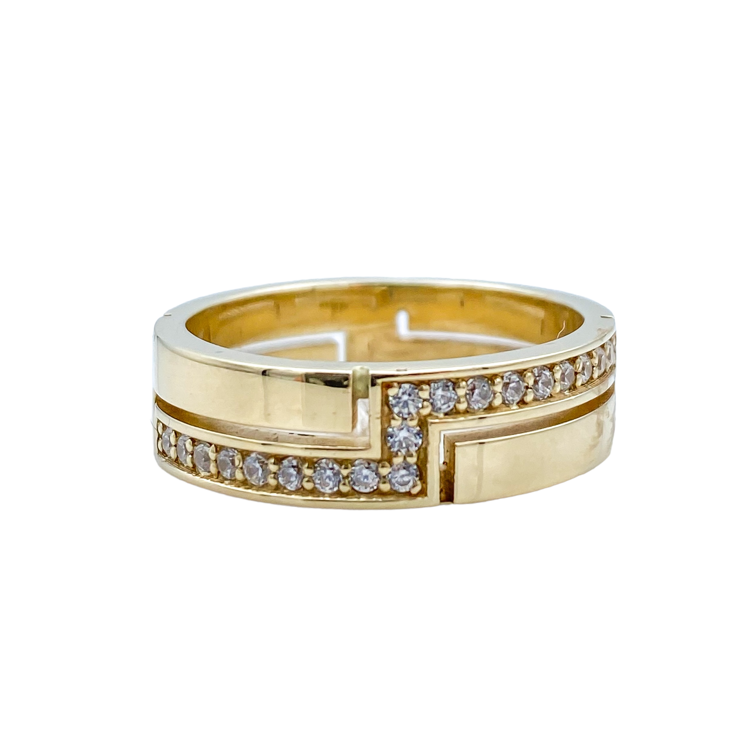 Classy Solid Gold Wedding Band
