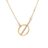 Circle Stone 18k Gold