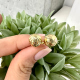 10MM Ball Earrings In 10kt Yellow Gold