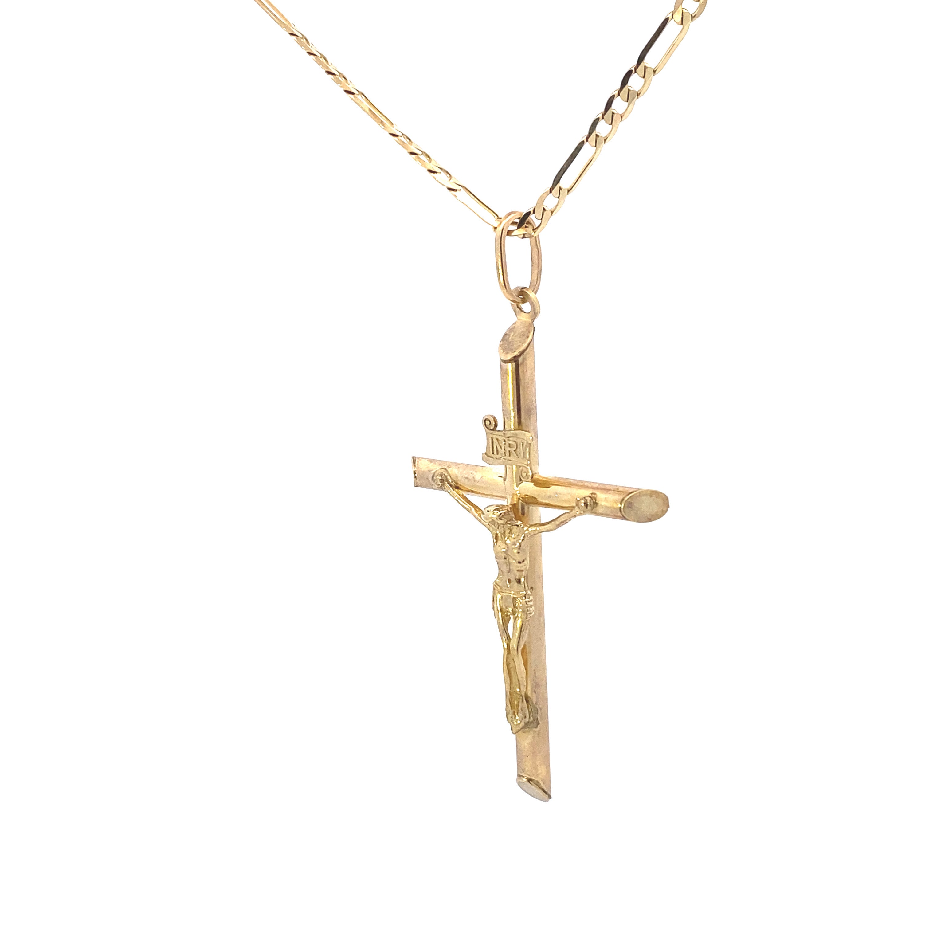 Jesus Cross Pendant 10K Gold