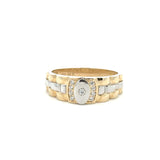 Men Ring 10K Gold oyster