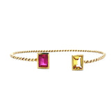 Daisy Bangle Bracelet 10K Gold
