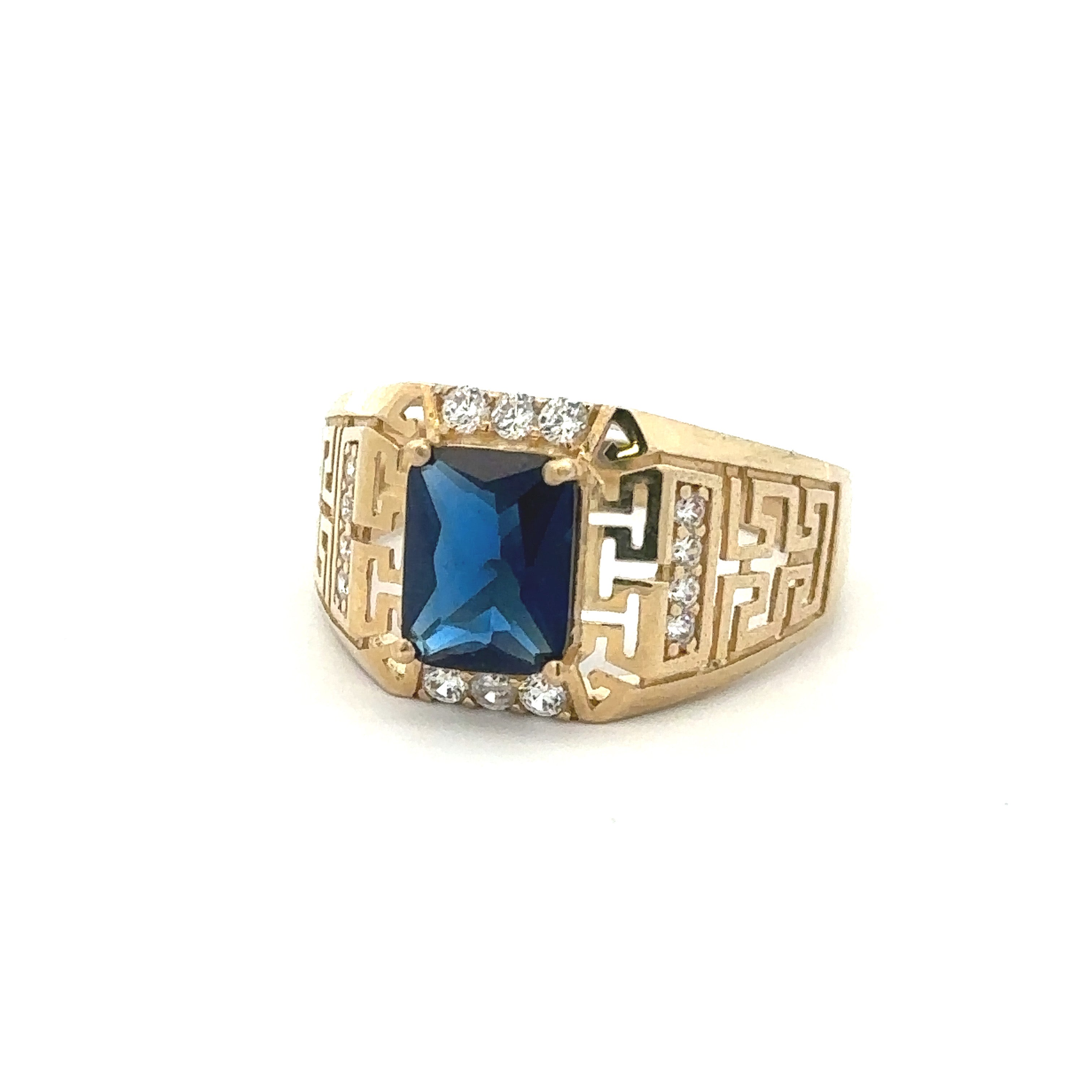 Blue Sapphire Ring 10K Gold