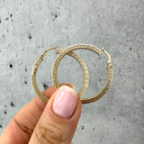Classic Hoop Earrings 10K Gold